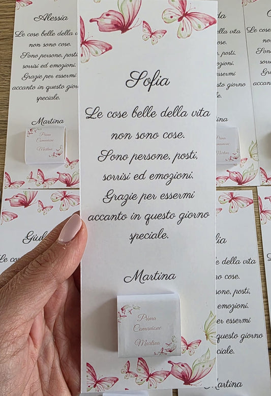 Segnaposto in cartoncino