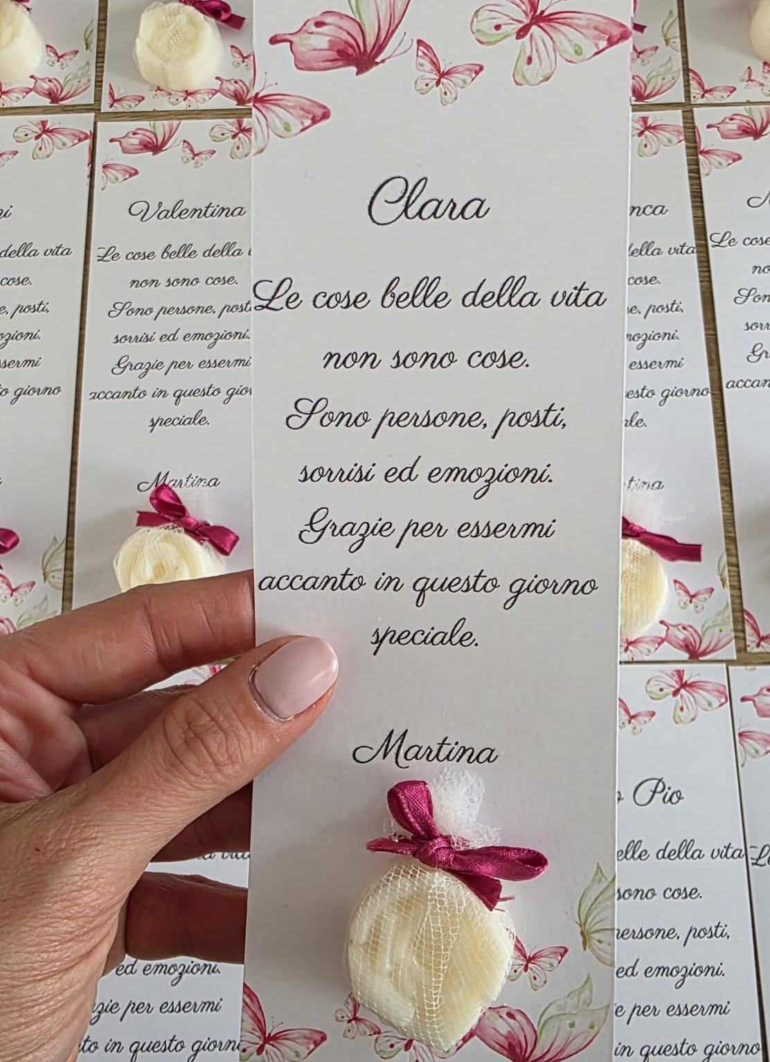 Segnaposto in cartoncino