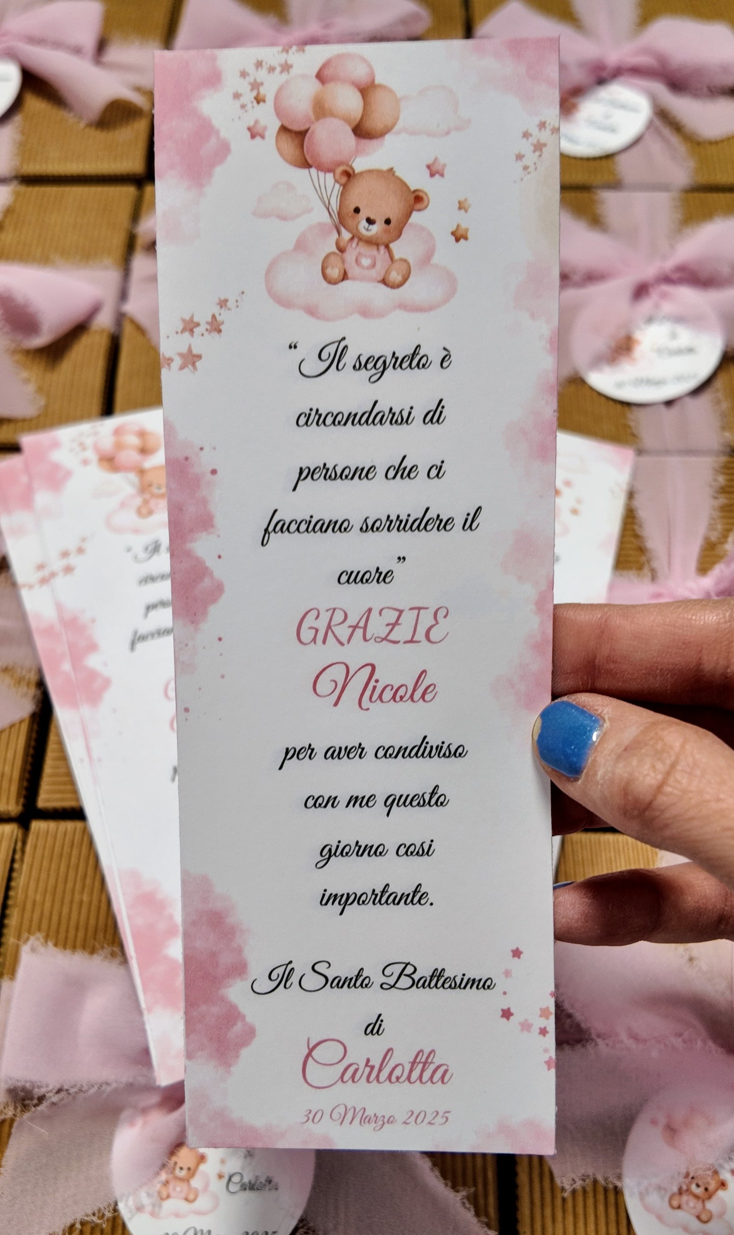 Segnaposto in cartoncino